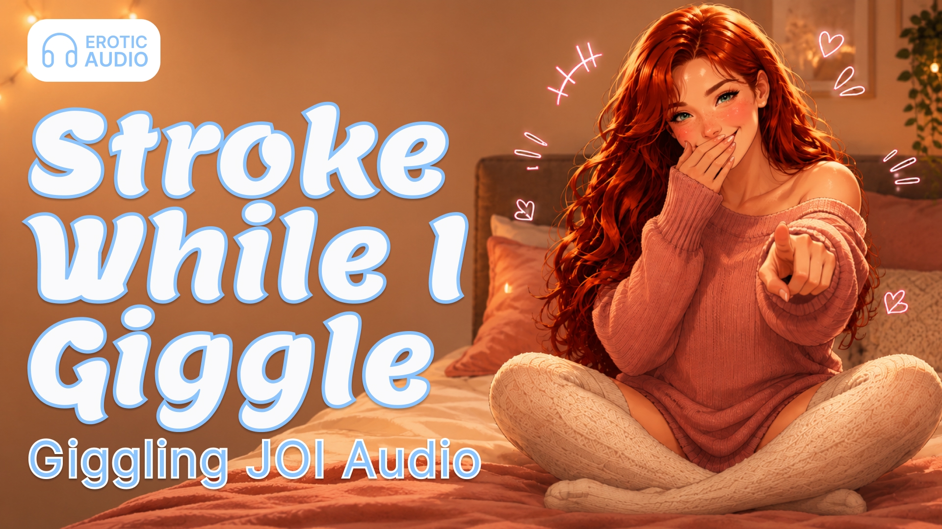 Stroke While I Giggle, Giggling JOI Audio Clips4Sale Thumbnail Image Quick JOI Audio